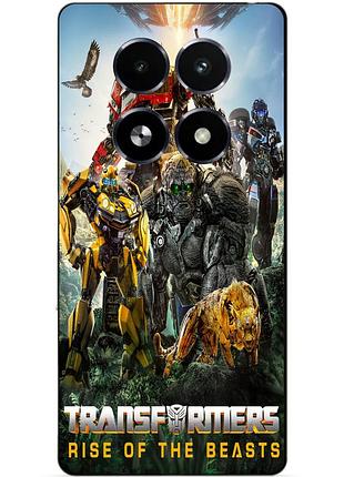 Чехол силиконовый бампер для realme 13+ plus 5g звероботы трансформеры transformers