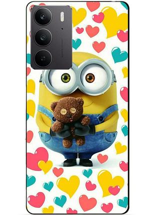 Силіконовий чохол бампер для realme c75 з малюнком міньйон боб minion