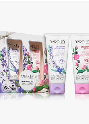Подарунковий набір кремів для рук yardley london (лаванда та троянда)