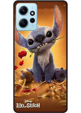 Силиконовый чехол бампер для xiaomi redmi note 12 stitch лило и стич