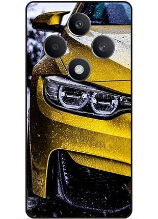 Чехол силиконовый бампер для oppo reno 12fs с рисунком bmw бмв машина авто