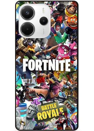Силіконовий чохол бампер для xiaomi redmi note 14 5g з картинкою fortnite фортнайт