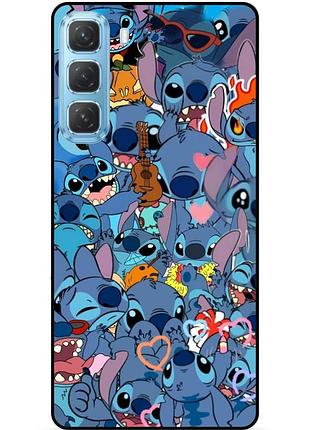 Чехол силиконовый бампер для infinix hot 50 pro (x6881) лило и стич stitch