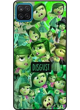 Чехол силиконовый бампер для samsung a12 с рисунком головоломка disgust