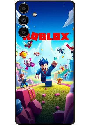 Силіконовий чохол бампер для samsung s21 з малюнком roblox гра в кальмара роблокс