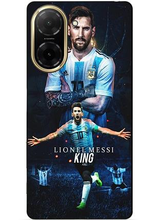 Чехол силиконовый бампер для xiaomi poco c71 с рисунком messi аргентина месси