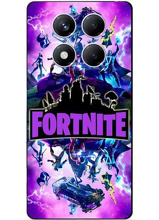 Чехол силиконовый бампер для xiaomi redmi note 14 pro plus 5g с рисунком fortnite marvel фортнайт марвел