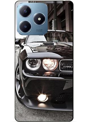 Чехол силиконовый бампер для realme c63 с рисунком dodge додж машина авто