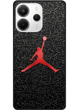 Чехол силиконовый бампер для xiaomi redmi note 14 с рисунком jordan джордан