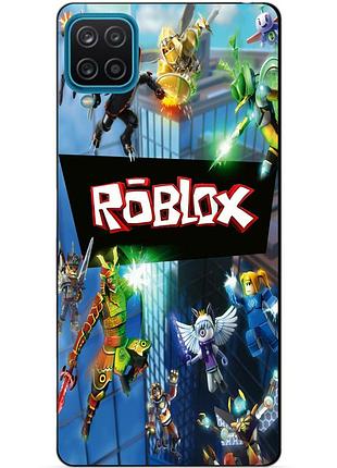 Силиконовый бампер чехол для samsung a22 с картинкой roblox роблокс