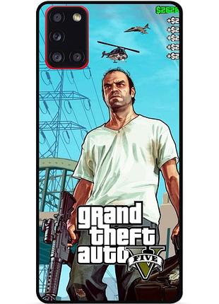 Силіконовий бампер чохол для samsung a21s з малюнком gta гта