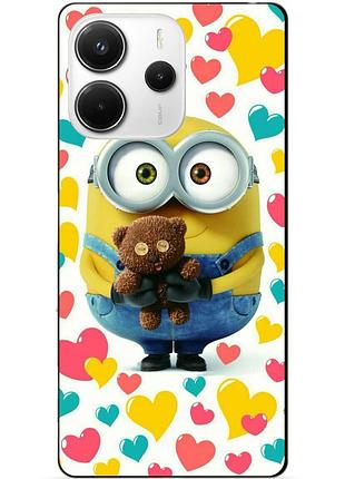 Силіконовий чохол бампер для xiaomi redmi note 14 з малюнком міньйон боб minion