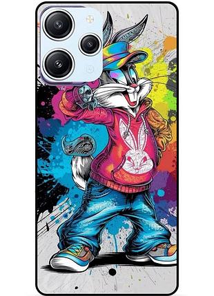 Чехол силиконовый бампер для xiaomi redmi 12 с рисунком багз банни disney