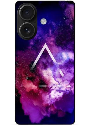 Силіконовий чохол бампер для iphone 16 plus з малюнком космос галактика