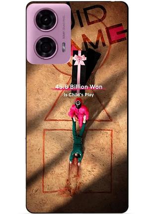 Чехол силиконовый бампер для motorola moto g85 5g с рисунком игра в кальмара