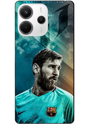 Чехол силиконовый бампер для xiaomi redmi note 14 5g с рисунком leo messi месси