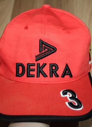 Вінтажна 98 року оригінальна кепка dekra michael schumacher ferrari