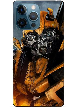 Чехол силиконовый бампер для iphone 14 pro с рисунком бамблби bumblebee трансформеры