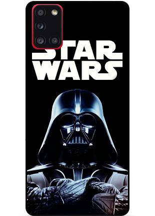Силиконовый бампер чехол для samsung m31 с рисунком star wars звездные войны дарт вейдер