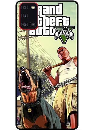 Чехол силиконовый бампер для samsung a02s с картинкой гта gta
