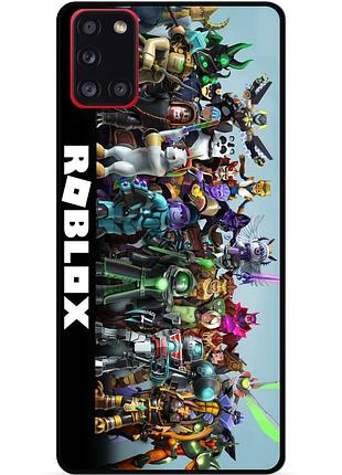 Силіконовий чохол бампер для samsung a21s з малюнком roblox роблокс