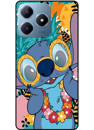 Чехол силиконовый бампер для realme c63 с рисунком стич stitch