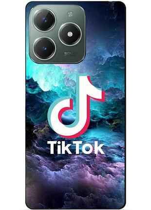 Силіконовий чохол бампер для realme c61 з малюнком tik tok тік ток