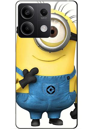 Чехол силиконовый бампер для xiaomi redmi note 14s с рисунком миньон кевин minion