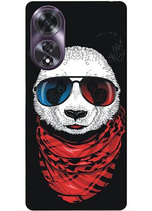 Чехол силиконовый бампер для oppo a60 с рисунком панда