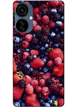 Силіконовий чохол бампер для oppo a3 з малюнком ягоди