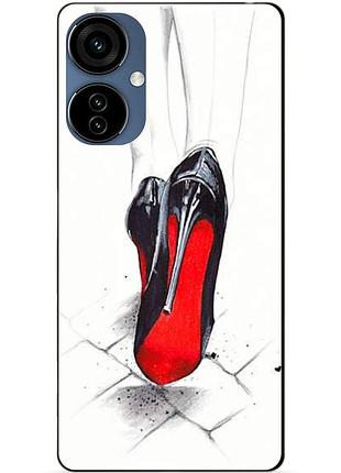 Силиконовый чехол бампер для oppo a3 с рисунком туфли