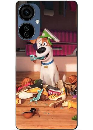Силиконовый чехол бампер для oppo a40m с рисунком пес макс тайная жизнь домашних животных