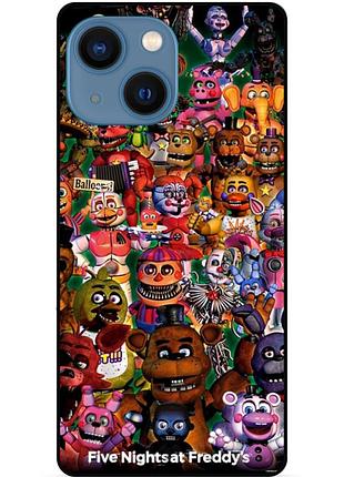 Силіконовий бампер чохол для iphone 15 plus з малюнком аніматроніки freddy фредді