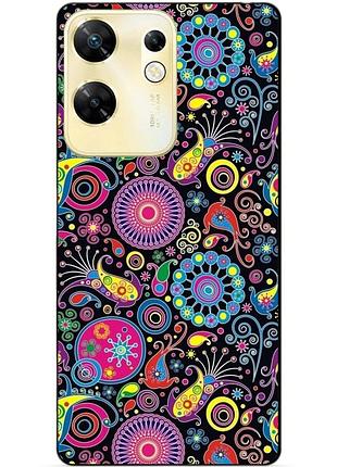 Силіконовий чохол бампер для infinix zero 30 4g з малюнком східні візерунки