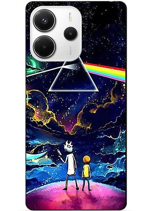 Силіконовий чохол бампер для xiaomi redmi note 14 5g з малюнком рік і морті rick and morty