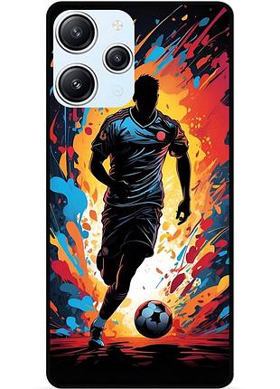 Силиконовый чехол бампер для xiaomi redmi 12 с картинкой футбол мяч