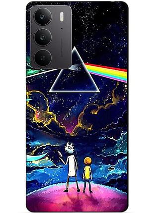 Силіконовий чохол бампер для realme c75 з малюнком рік і морті rick and morty