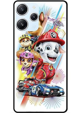 Силиконовый чехол бампер для xiaomi redmi 12 щенячий патруль