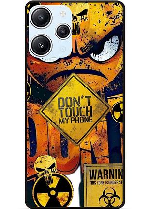Силіконовий чохол бампер для xiaomi redmi 12 з малюнком очей dont touch my phone