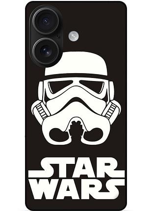 Силіконовий бампер чохол для iphone 16 з малюнком зіркові війни star wars зоряні війни