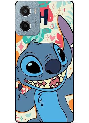 Силіконовий бампер чохол для motorola moto g05 з малюнком stitch стіч