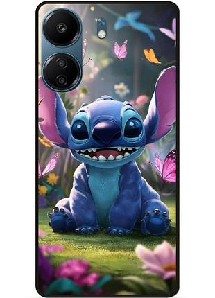 Силиконовый бампер чехол для xiaomi poco x7 pro стич и лило stitch