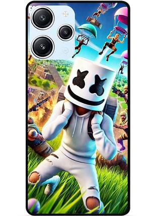 Силиконовый чехол бампер для xiaomi redmi 12 с рисунком фортнайт fortnite