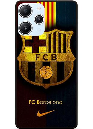 Чехол силиконовый бампер для xiaomi redmi 12 с рисунком barcelona барселона