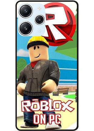 Силіконовий чохол бампер для xiaomi redmi 12 з картинкою роблокс roblox