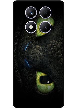 Чехол силиконовый для xiaomi redmi note 14 pro plus 5g с картинкой как приручить дракона
