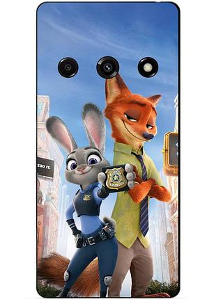 Чехол силиконовый бампер для zte nubia focus 5g с рисунком джуди зверополис zootopia