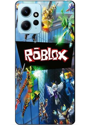 Силіконовий чохол бампер для xiaomi redmi note 12 з картинкою roblox роблокс