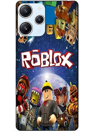 Силиконовый бампер чехол для xiaomi redmi 12 с рисунком роблокс roblox