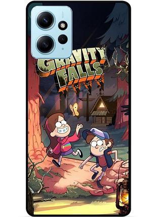 Силиконовый бампер чехол для xiaomi redmi note 12 с рисунком gravity falls гравити фолз